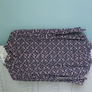 Boden 100% Silk Blouse Long Sleeve Shirt Top Button Up